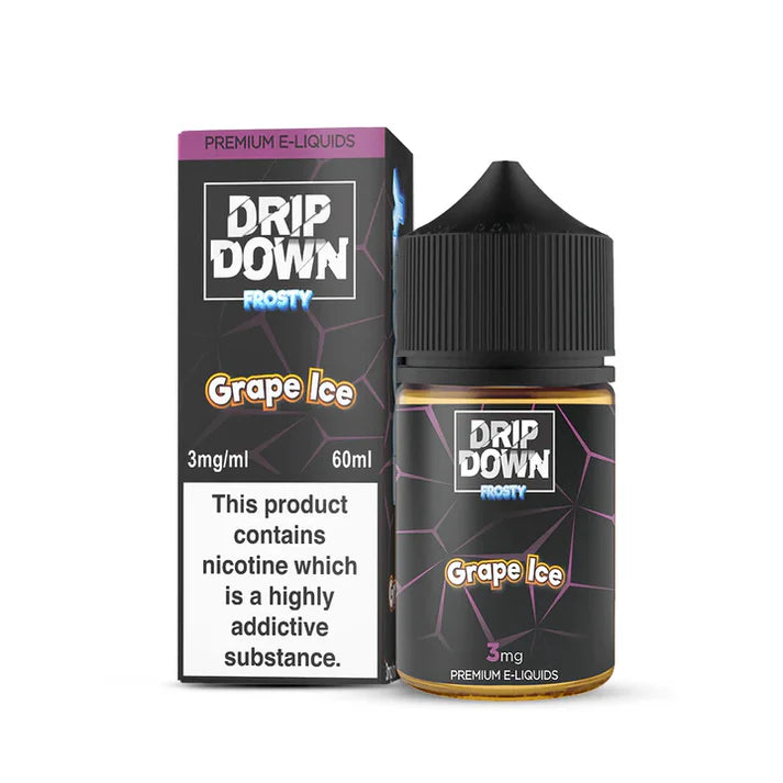 DRIP DOWN FROSTY GRAPE ICE 12MG - 60ML - Vapebeat