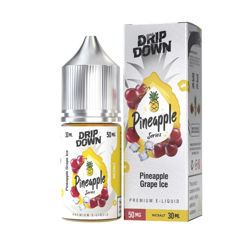 DRIP DOWN PINEAPPLE SERIES PINEAPPLE GRAPE ICE 50MG - 30MG 30ML - Vapebeat