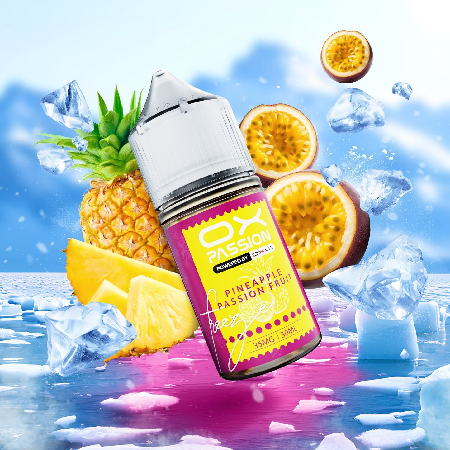 OXVA PASSION FREEZE PINEAPPLE PASSION FRUIT35MG 30ML - Vapebeat