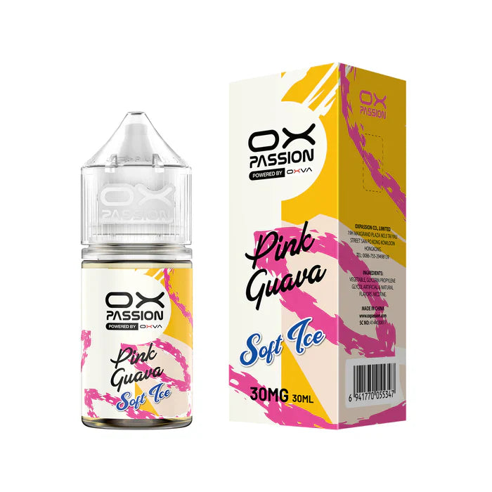 PINK GUAVA ICE 30ML - OX PASSION SOFT ICE - MrVapora.pk