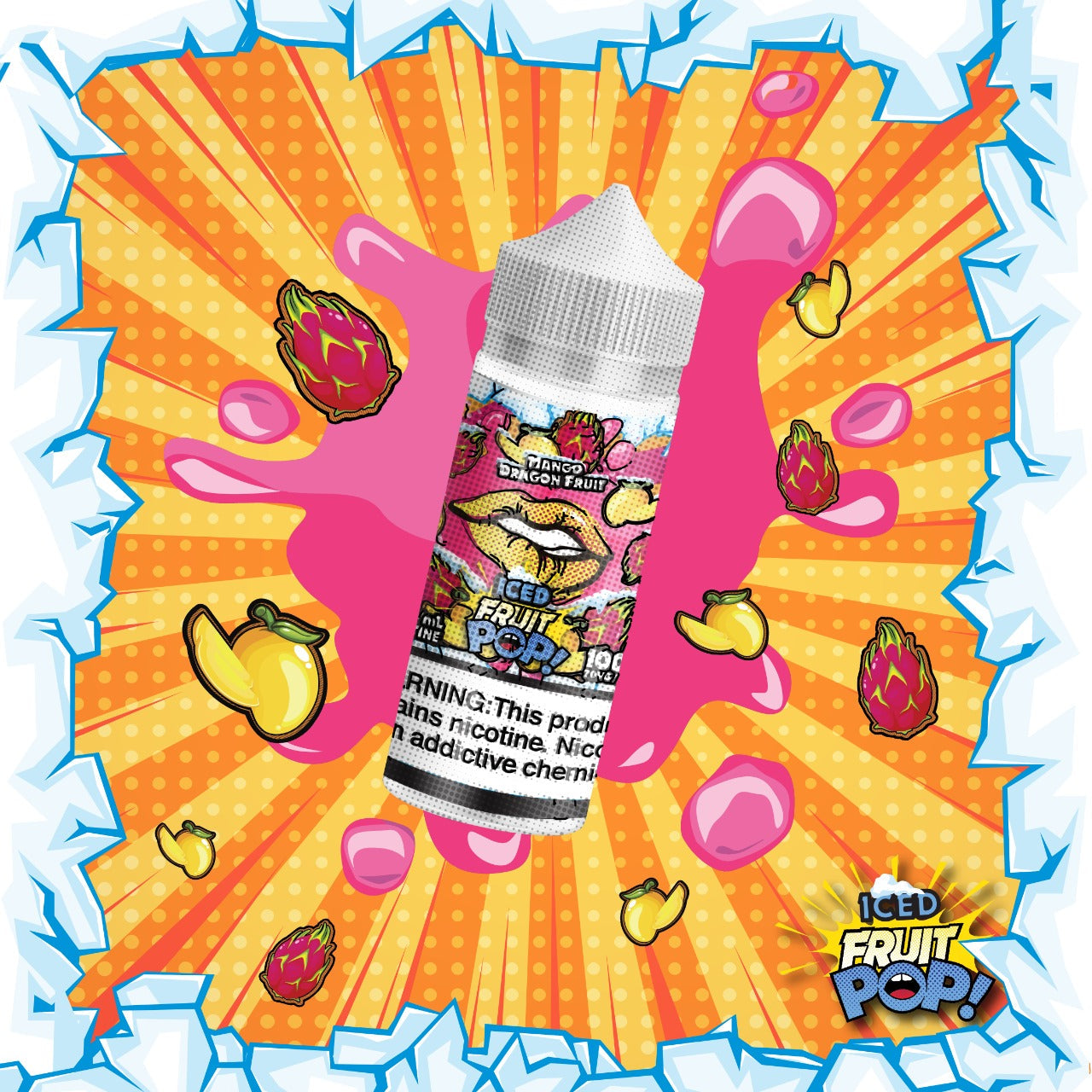 POPVAPORS - MANGO DRAGON FRUIT E-LIQUID 6MG - 100ML - Vapebeat