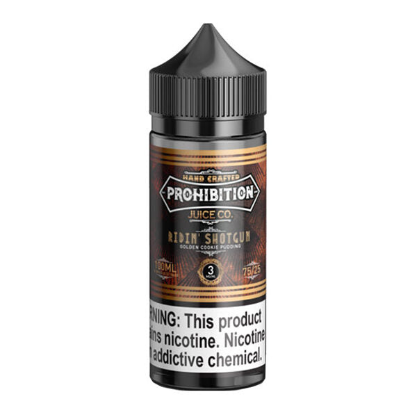 PROHIBITION - RIDIN' SHOTGUN - GOLDEN COOKIE PUDDING - E - LIQUID - 6MG - 100ML - Vapebeat