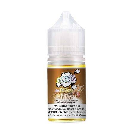 SLUGGER KNOCKOUT BIZARE BUTTERSCOTCH TOBACCO 35MG 30ML - Vapebeat