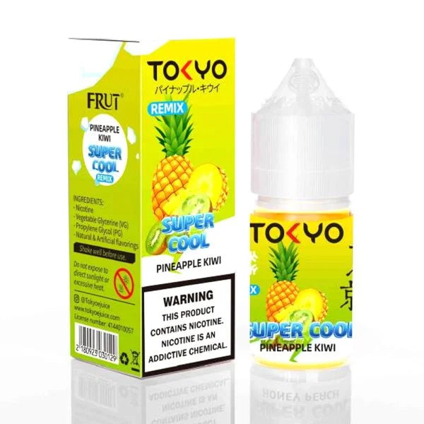 TOKYO SUPERCOOL PINEAPPLE KIWI 35MG,50MG - 30ML - Vapebeat