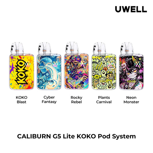 UWELL CALIBURN G5 LITE KOKO POD KIT - G5 LITE KOKO - MrVapora.pk
