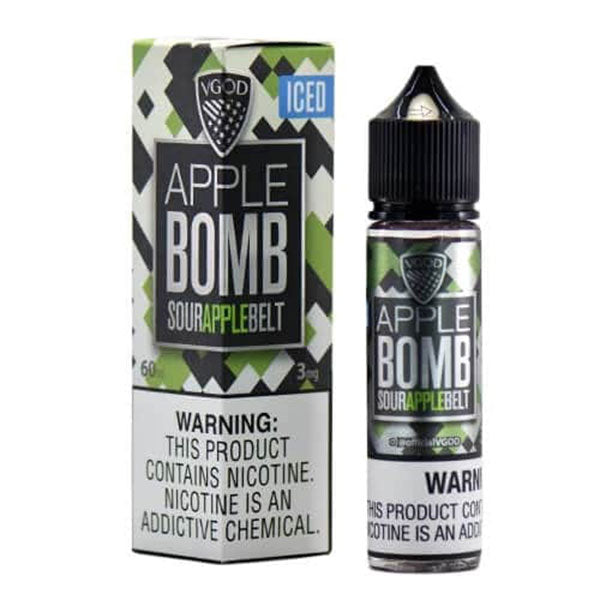 VGOD APPLE BOMB ICED E-LIQUID 6 MG 60ML - Vapebeat