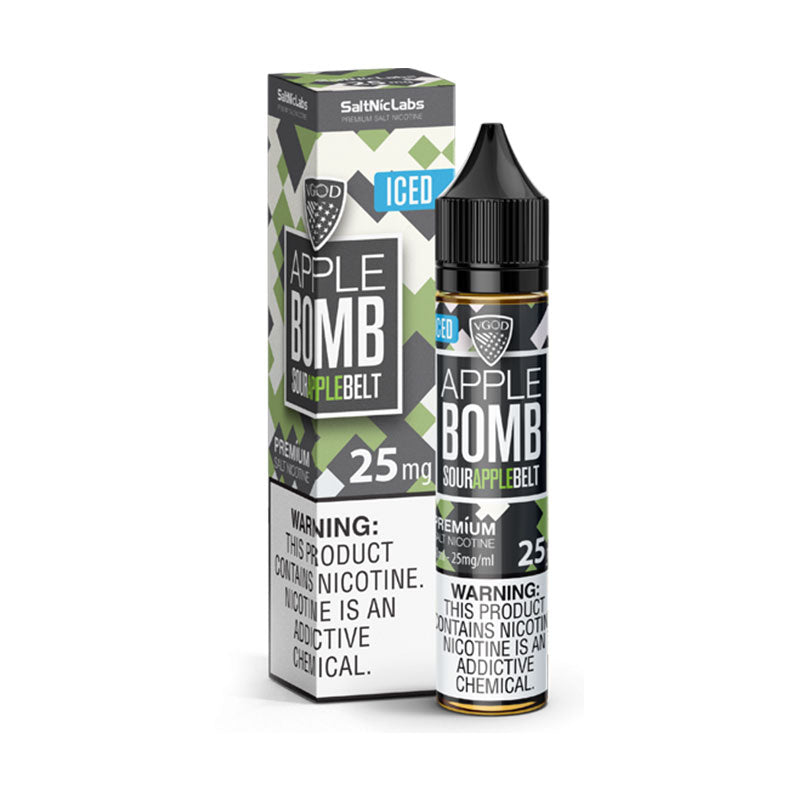 VGOD APPLE BOMB ICED SALTNIC E-LIQUID 25 MG 30ML