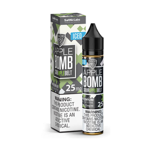 VGOD APPLE BOMB ICED SALTNIC E-LIQUID 25 MG 30ML