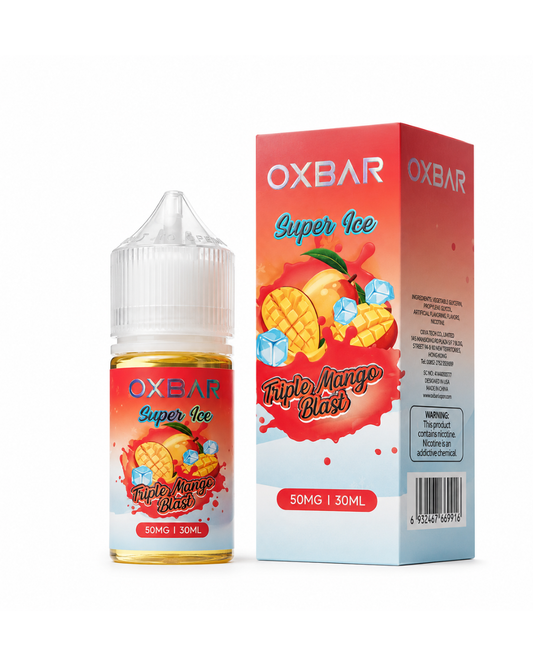 OXBAR TRIPPLE MANGO 30ML - SUPER ICE NIC SALT
