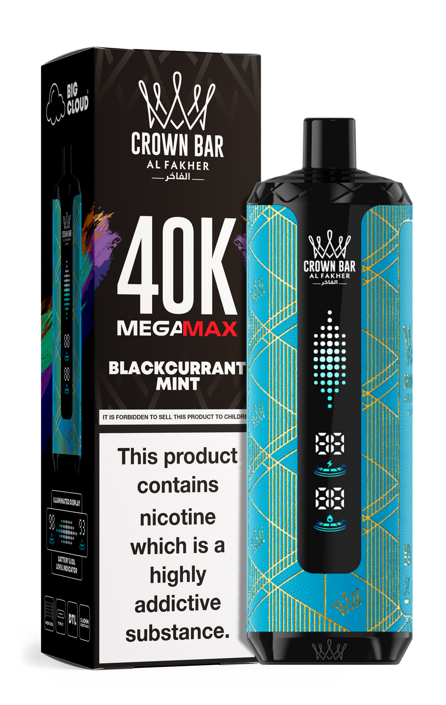 AL FAKHER MEGA MAX 40K CROWN BAR DISPOSABLE 6MG - Vapebeat