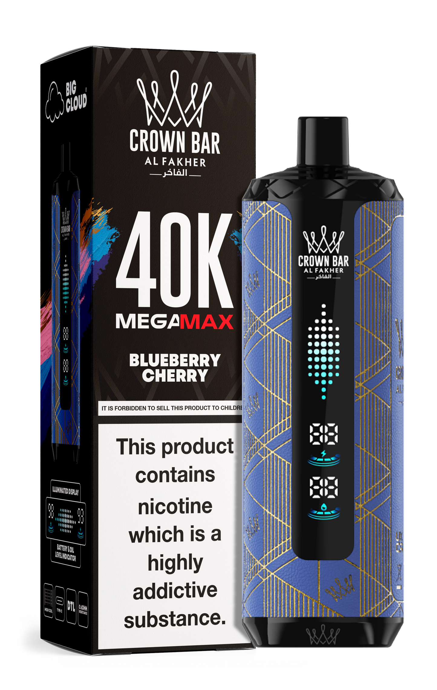 AL FAKHER MEGA MAX 40K CROWN BAR DISPOSABLE 6MG - Vapebeat