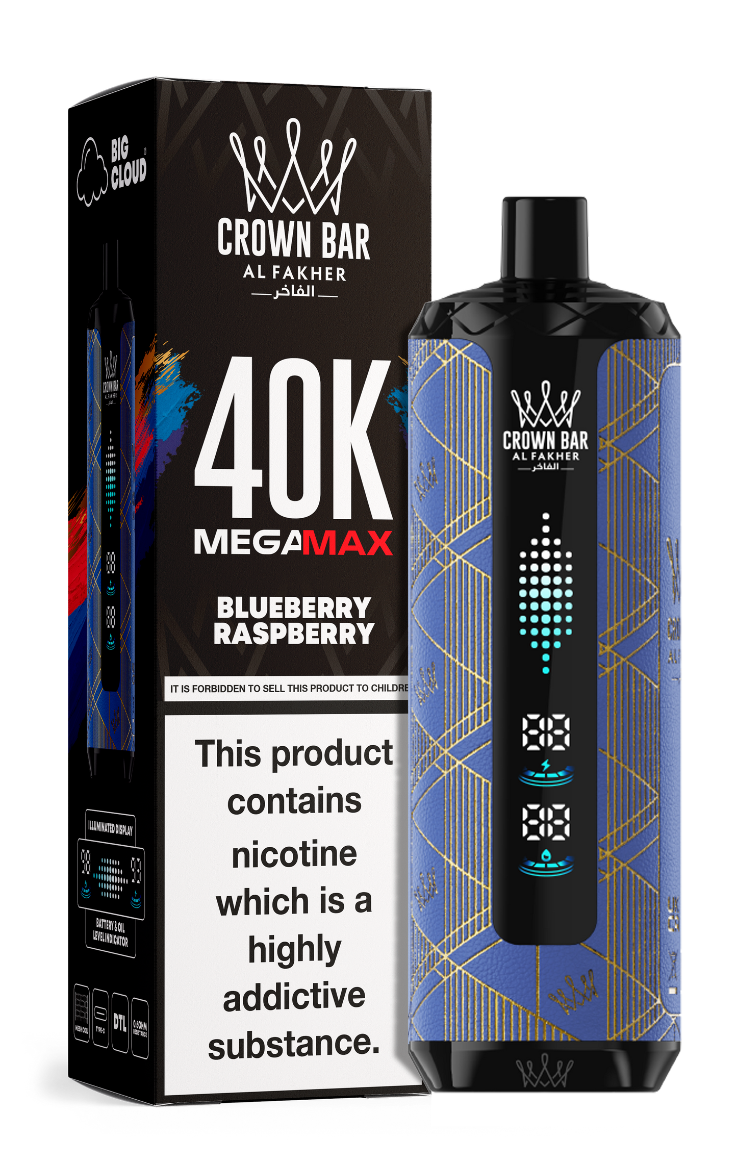 AL FAKHER MEGA MAX 40K CROWN BAR DISPOSABLE 6MG - Vapebeat