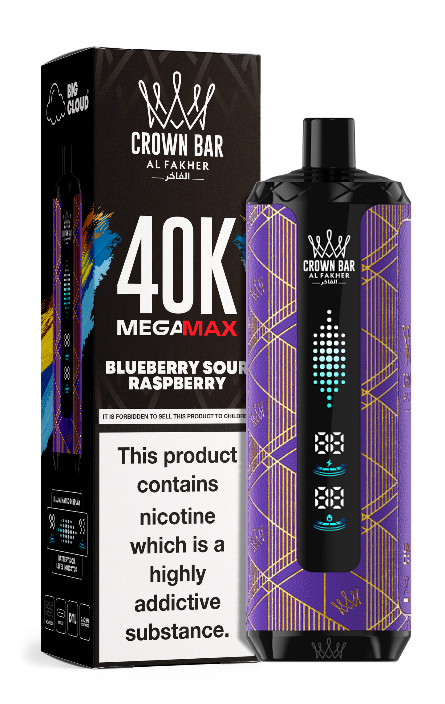AL FAKHER MEGA MAX 40K CROWN BAR DISPOSABLE 6MG - Vapebeat
