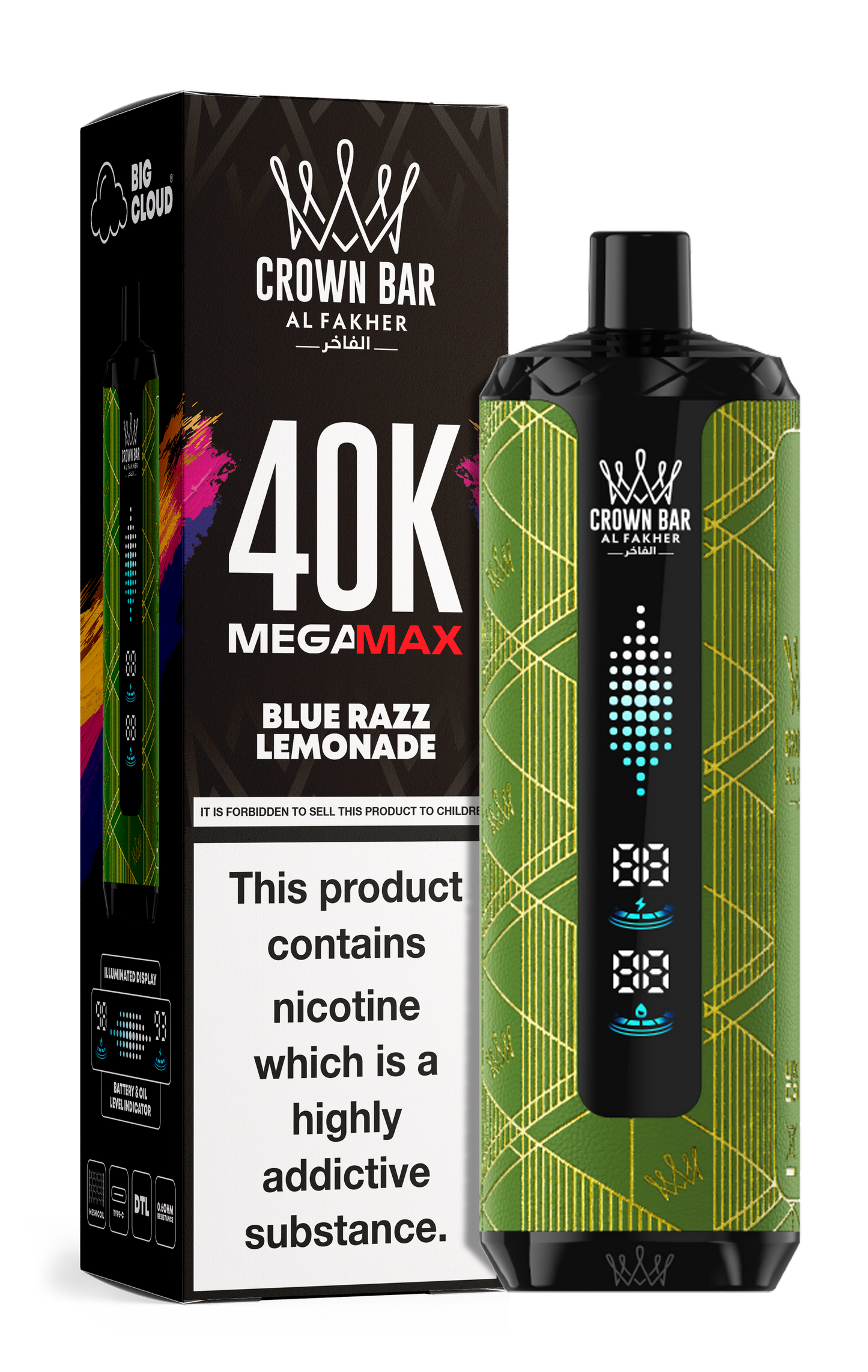 AL FAKHER MEGA MAX 40K CROWN BAR DISPOSABLE 6MG - Vapebeat