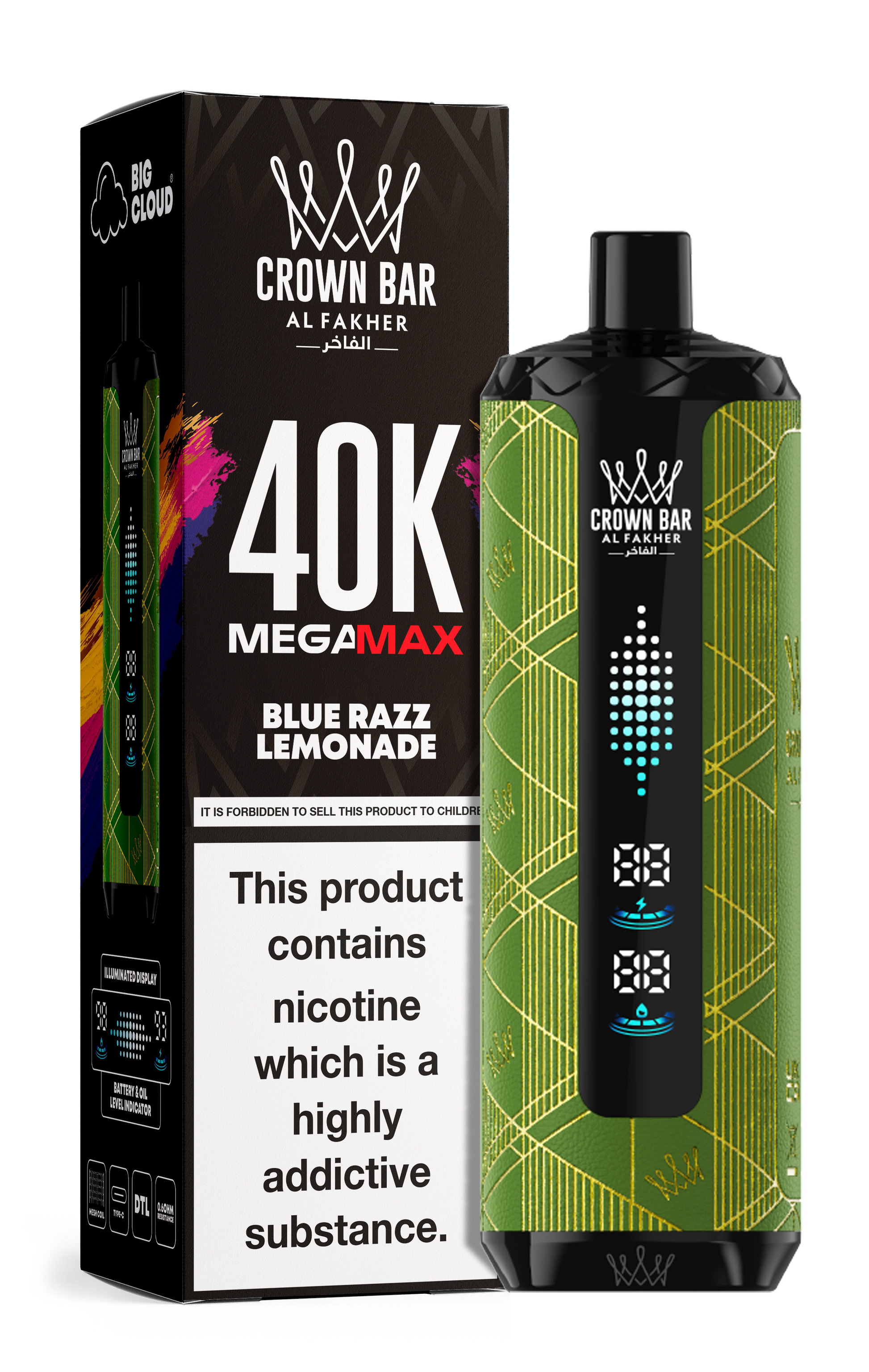 AL FAKHER MEGA MAX 40K CROWN BAR DISPOSABLE 6MG - Vapebeat