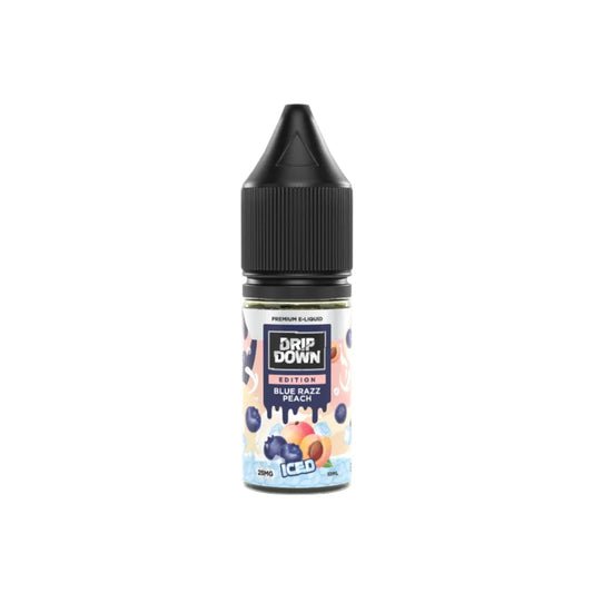 Buy Drip Down Blue Razz Peach Ice 10ml Edition Series - Vapebeat