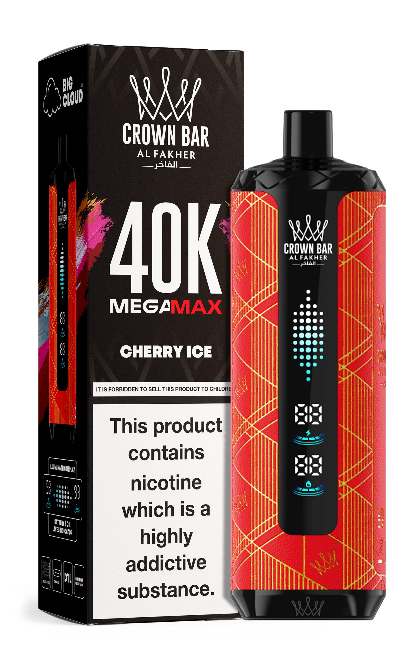 AL FAKHER MEGA MAX 40K CROWN BAR DISPOSABLE 6MG - Vapebeat