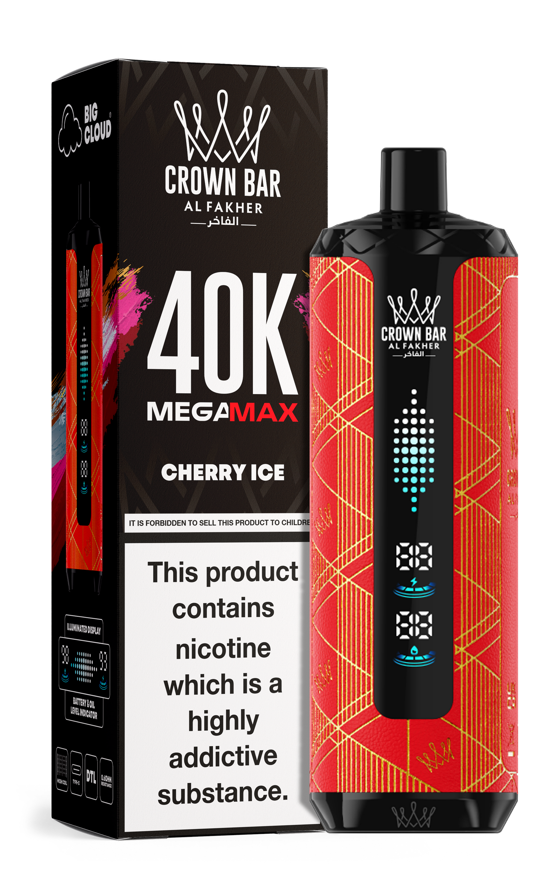 AL FAKHER MEGA MAX 40K CROWN BAR DISPOSABLE 6MG - Vapebeat