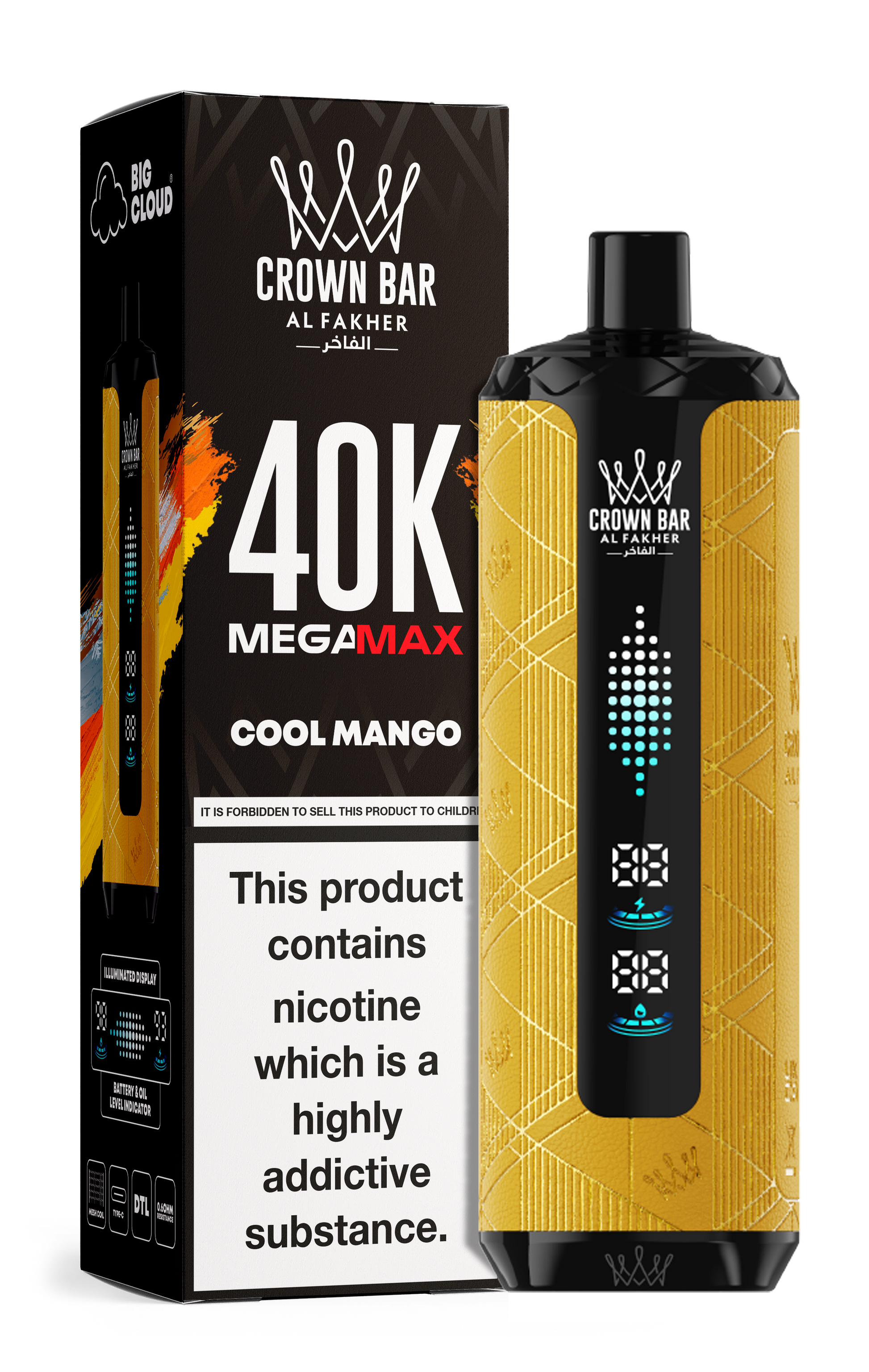 AL FAKHER MEGA MAX 40K CROWN BAR DISPOSABLE 6MG - Vapebeat
