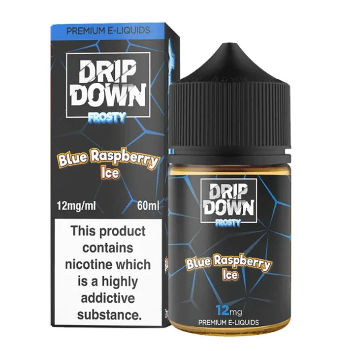 DRIP DOWN BLUE RASPBERRY ICE  12MG -60ML - Vapebeat