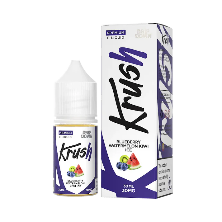 DRIP DOWN KRUSH SERIES BLUEBERRY WATERMELON KIWI ICE  30MG,50MG - 30ML - Vapebeat