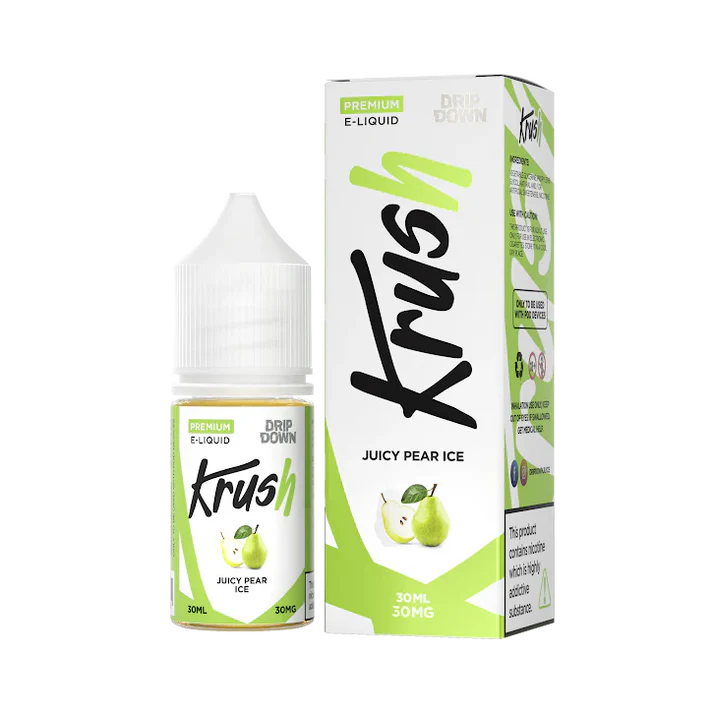 DRIP DOWN KRUSH SERIES JUICY PEAR ICE 30MG,50MG -  30ML - Vapebeat