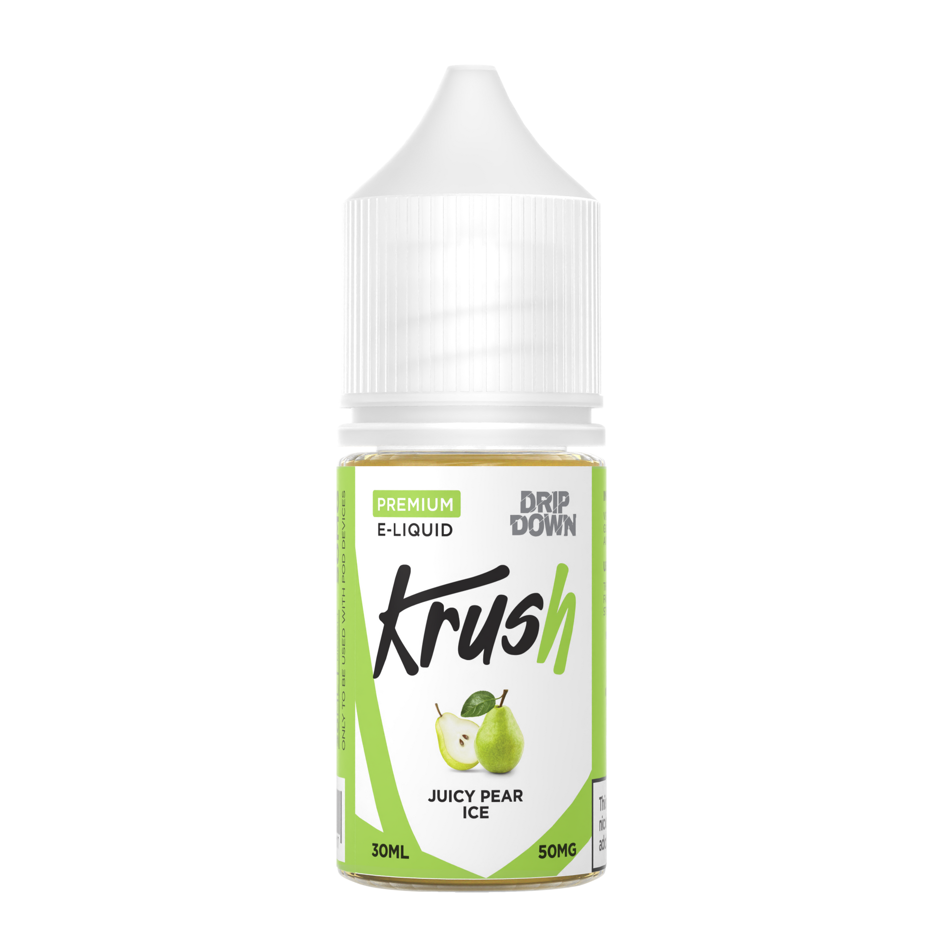 DRIP DOWN KRUSH SERIES JUICY PEAR ICE 30MG,50MG -  30ML - Vapebeat