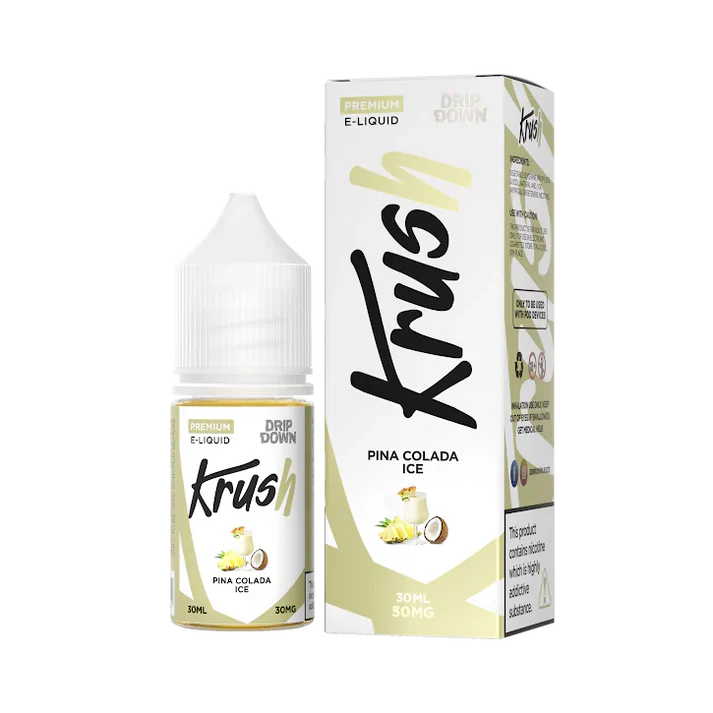 DRIP DOWN KRUSH SERIES PINA COLADA ICE  30MG,50MG - 30ML - Vapebeat