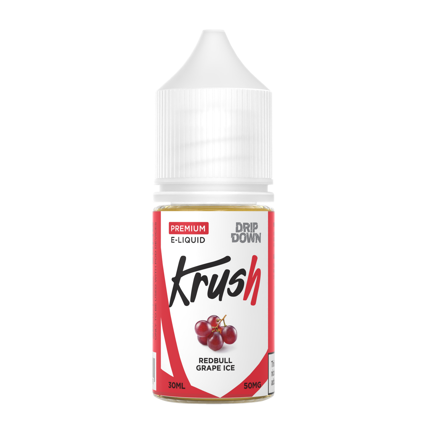 DRIP DOWN KRUSH SERIES REDBULL GRAPE ICE 30MG,50MG - 30ML - Vapebeat