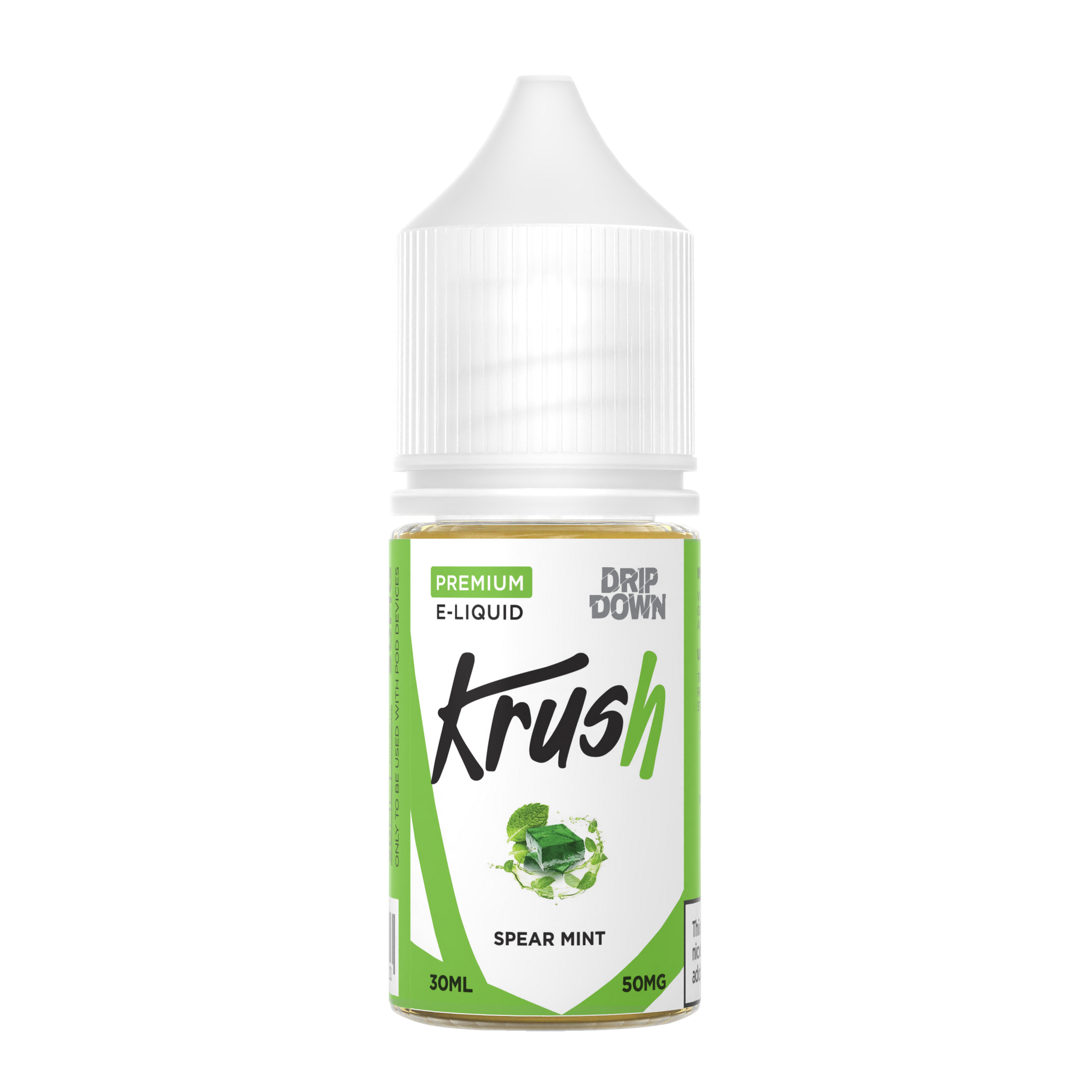 DRIP DOWN KRUSH SERIES SPEARMINT 30MG,50MG -  30ML - Vapebeat