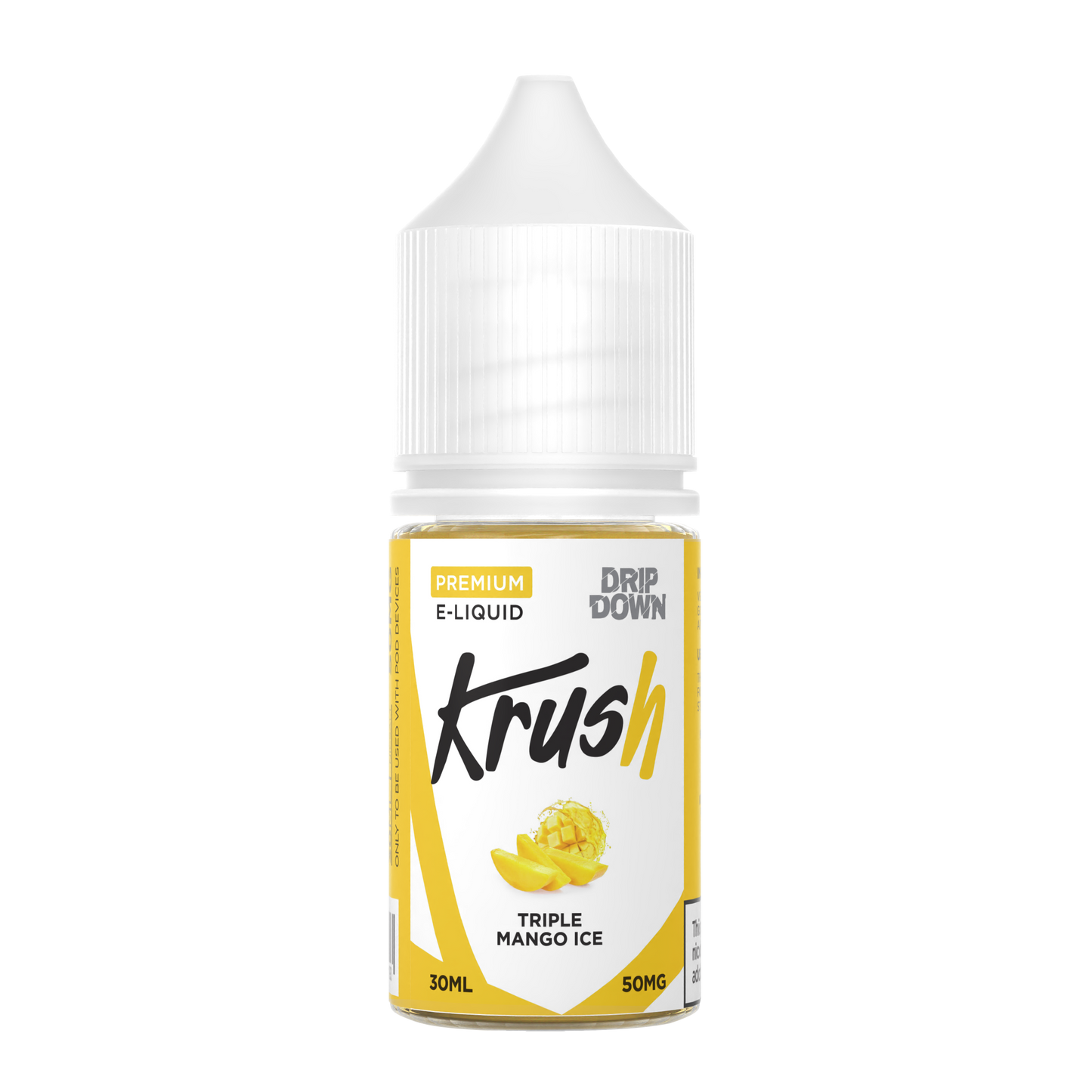 DRIP DOWN KRUSH SERIES TRIPLE MANGO ICE 30MG,50MG - 30ML - Vapebeat