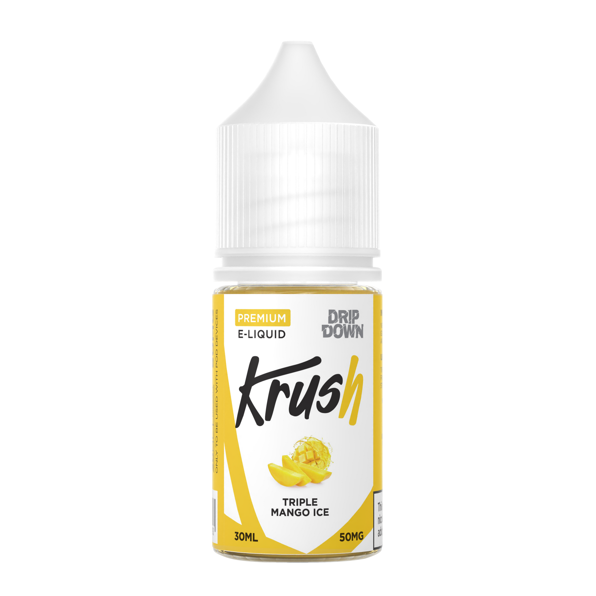 DRIP DOWN KRUSH SERIES TRIPLE MANGO ICE 30MG,50MG - 30ML - Vapebeat