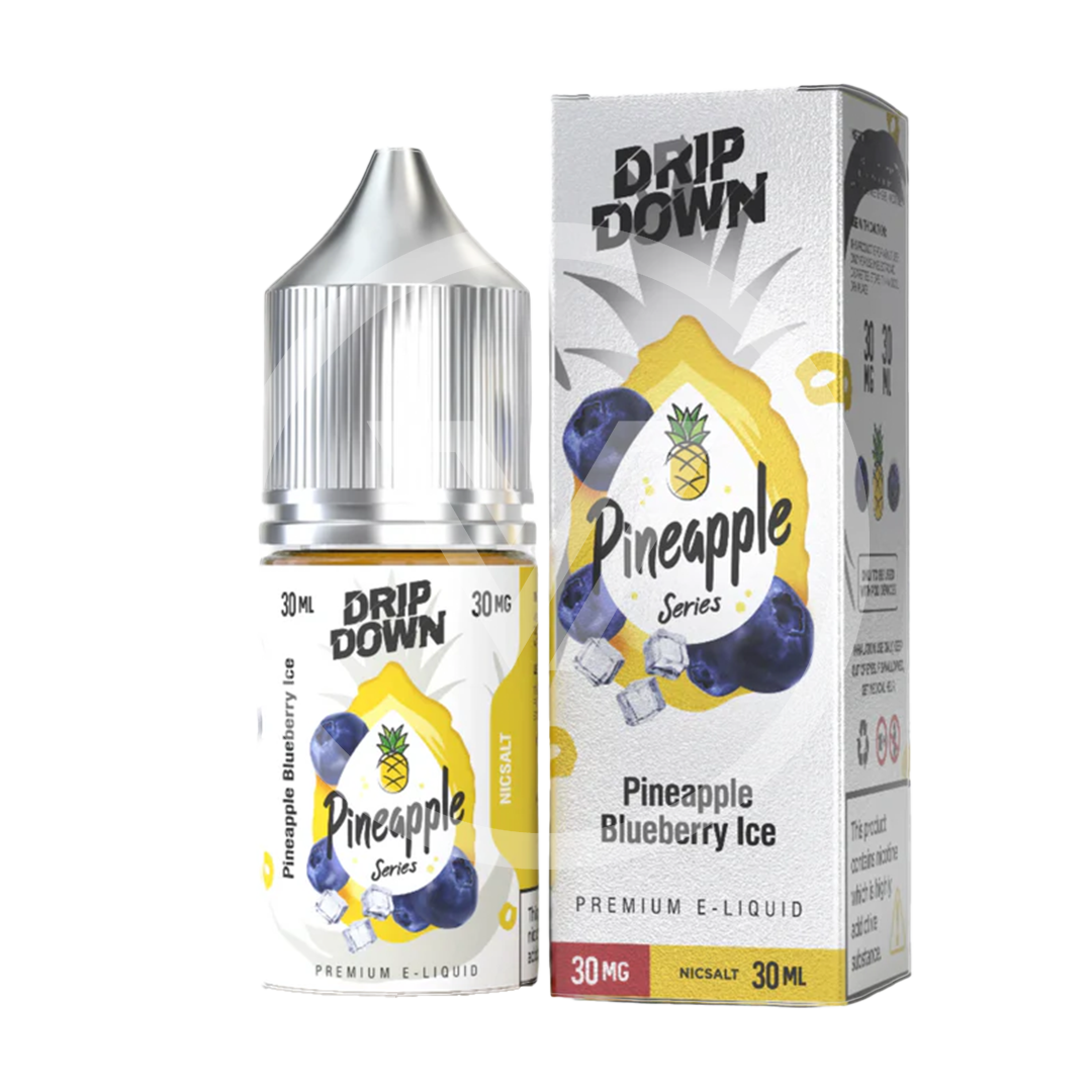 DRIP DOWN PINEAPPLE SERIES PINEAPPLE BLUEBERRY ICE 50MG - 30MG 30ML - Vapebeat