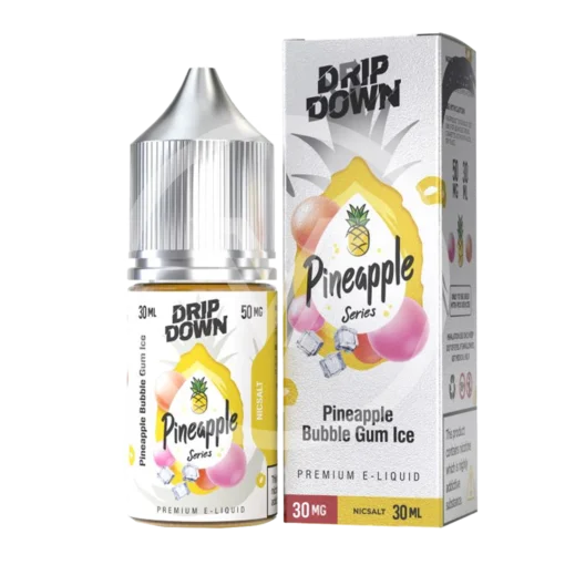 DRIP DOWN PINEAPPLE SERIES PINEAPPLE BUBBLE GUM ICE 50MG - 30MG 30ML - Vapebeat