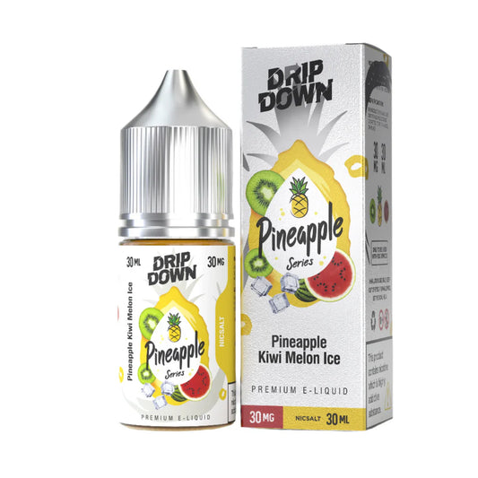 DRIP DOWN PINEAPPLE SERIES PINEAPPLE KIWI MELON ICE 50MG - 30MG 30ML - Vapebeat