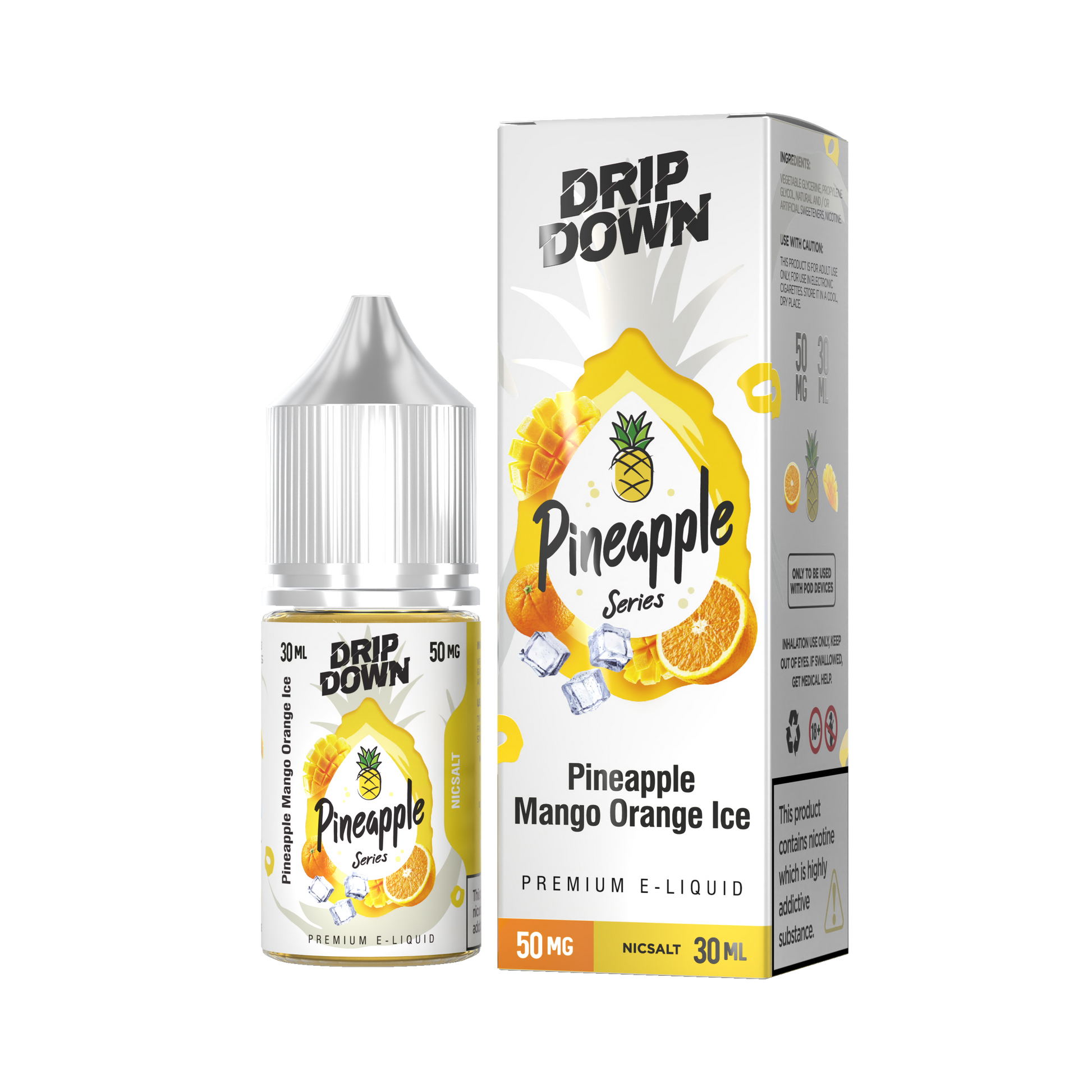 DRIP DOWN PINEAPPLE SERIES PINEAPPLE MANGO ORANGE 30MG,50MG - 30ML - Vapebeat