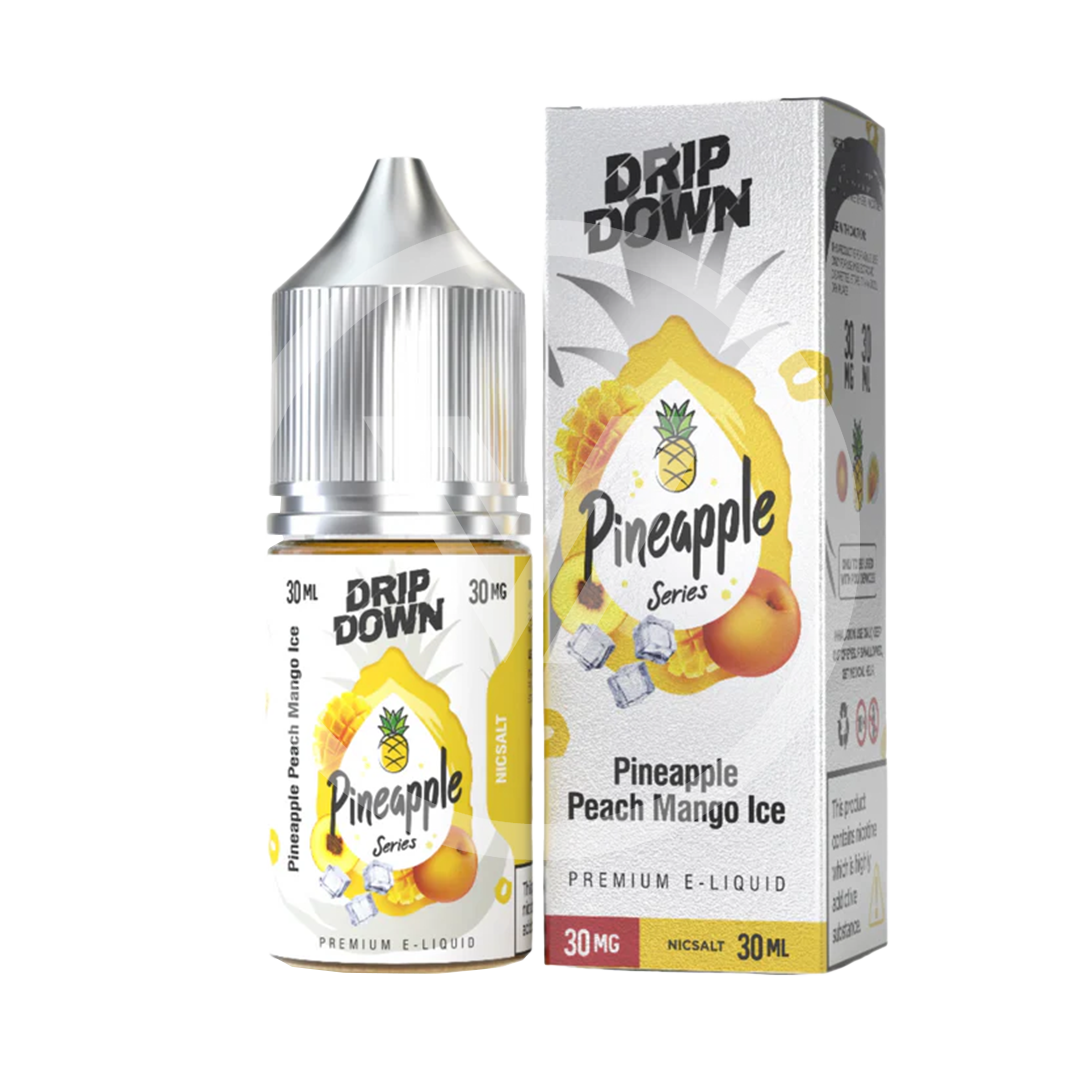 DRIP DOWN PINEAPPLE SERIES PINEAPPLE PEACH MANGO ICE 50MG - 30MG 30ML - Vapebeat