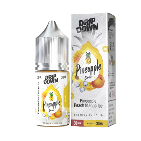DRIP DOWN PINEAPPLE SERIES PINEAPPLE PEACH MANGO ICE 50MG - 30MG 30ML - Vapebeat