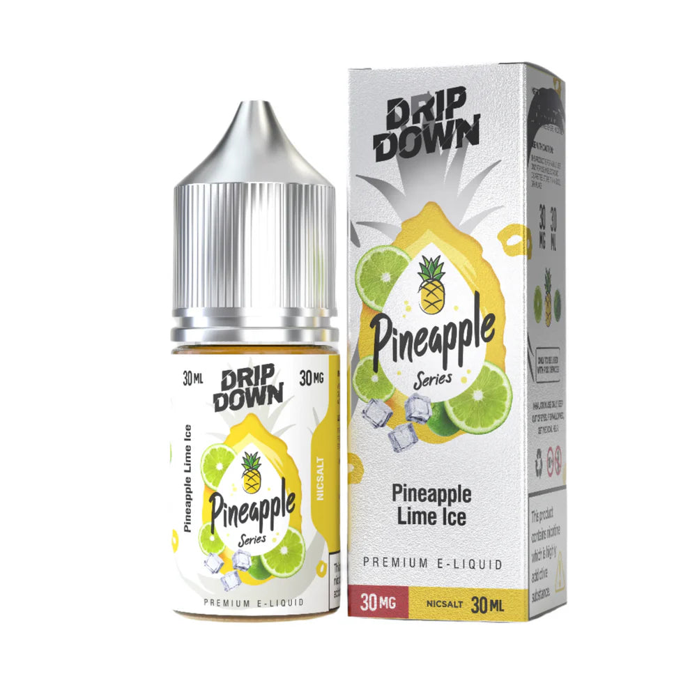 DRIP DOWN PINEAPPLE SERIES PINEAPPLE PINEAPPLE LIME ICE 50MG - 30MG 30ML - Vapebeat