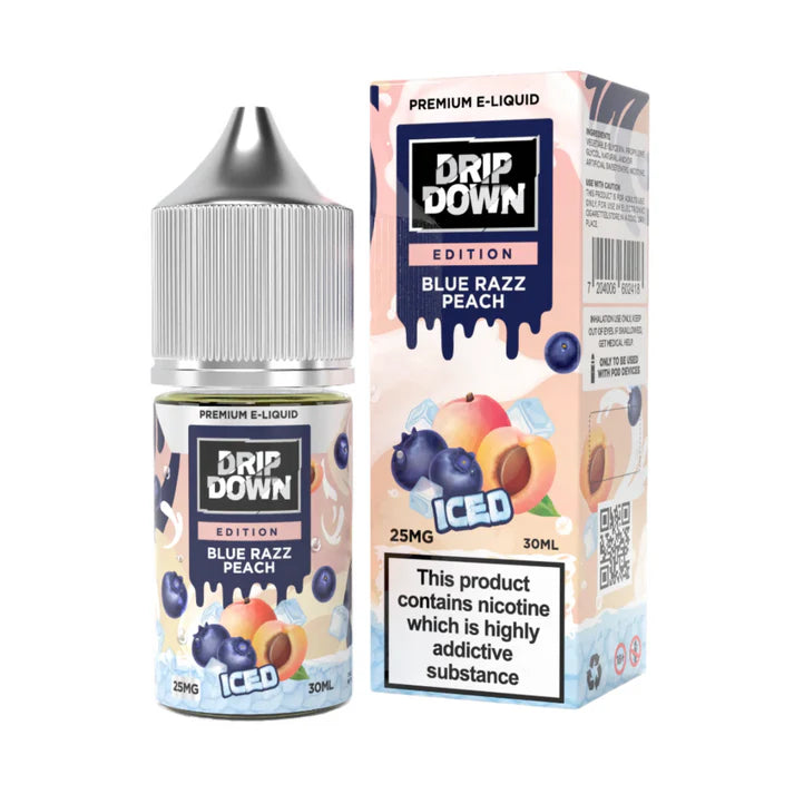 Drip Down Blue Razz Peach Ice 30Ml Edition Series - Vapebeat