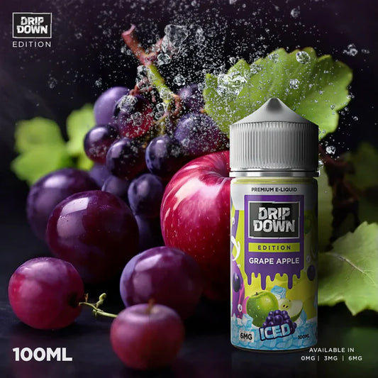 Drip Down Grape Apple Ice 100ml - Vapebeat