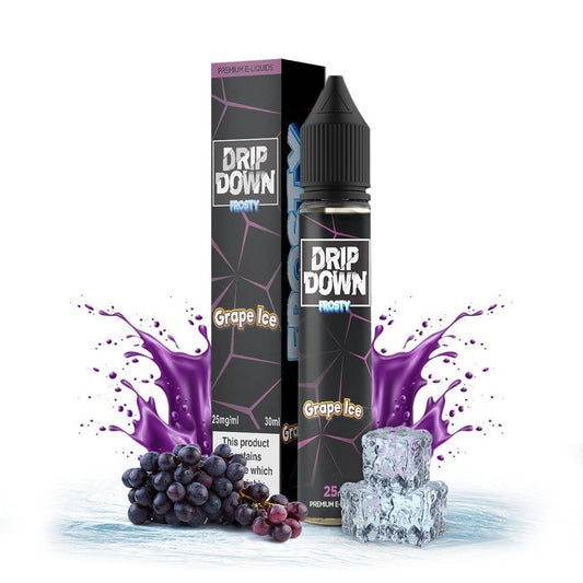 DRIP DOWN FROSTY - 50MG - GRAPE ICE - Vapebeat