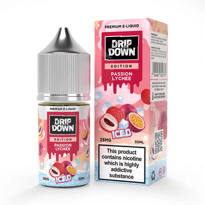 Drip Down Iced Series Salt – Passion Lychee Ice 30ml (25, 50 mg) - Vapebeat