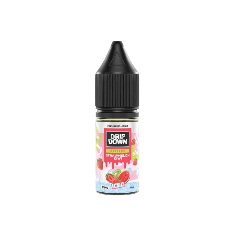 Drip Down Straw Melon Kiwi Ice 10ml-25mg - Vapebeat