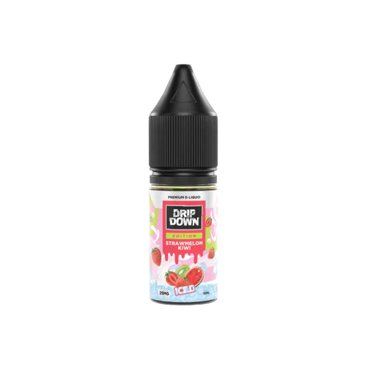 Drip Down Straw Melon Kiwi Ice 10ml-25mg - Vapebeat