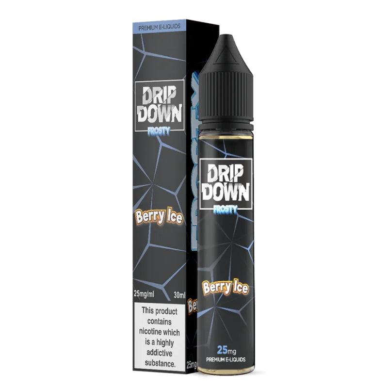 DRIP DOWN FROSTY - 50MG -  BERRY ICE - Vapebeat