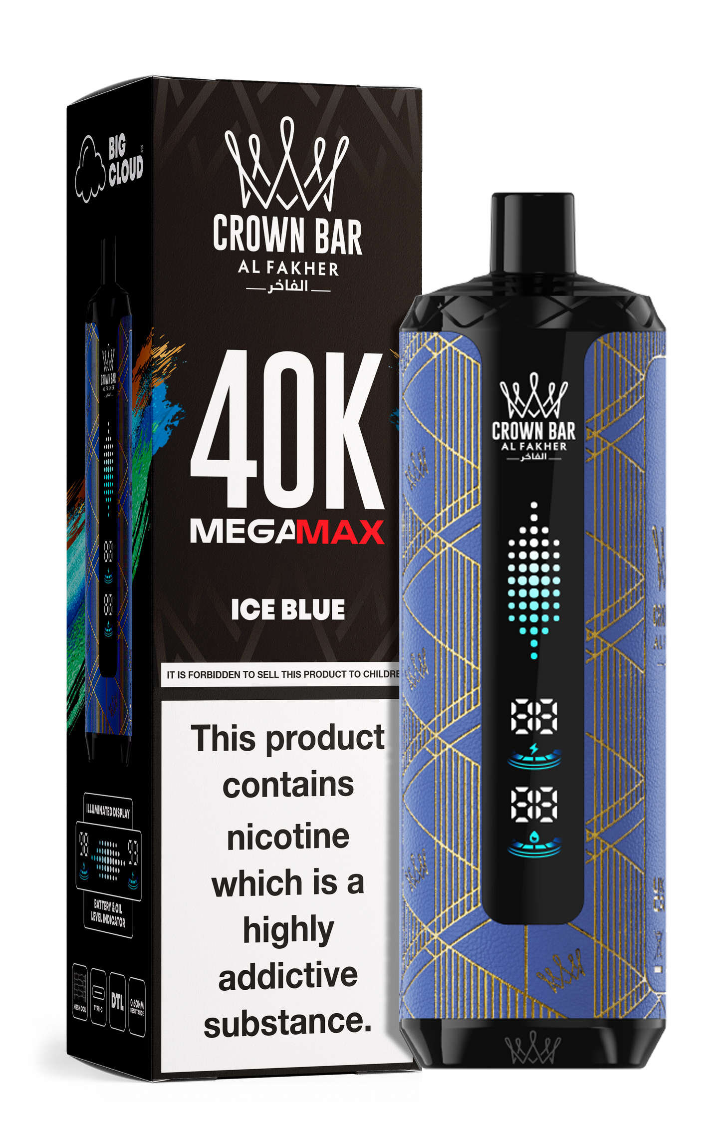 AL FAKHER MEGA MAX 40K CROWN BAR DISPOSABLE 6MG - Vapebeat