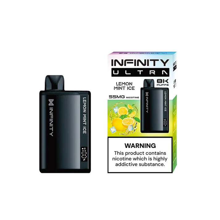 LEMON MINT ICE 55MG - INFINITY ULTRA DISPOSABLE 8000 PUFFS - Vapebeat