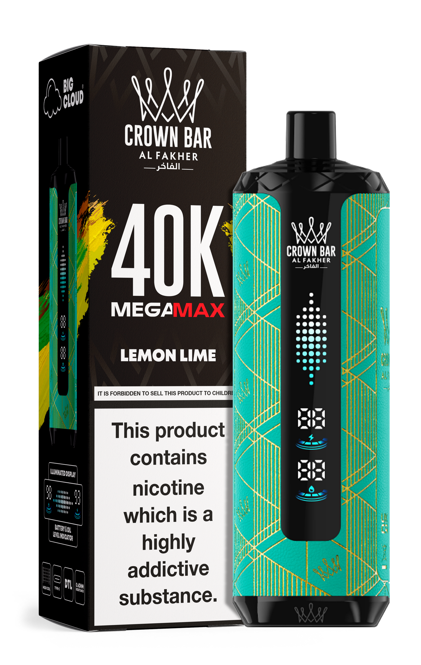 AL FAKHER MEGA MAX 40K CROWN BAR DISPOSABLE 6MG - Vapebeat