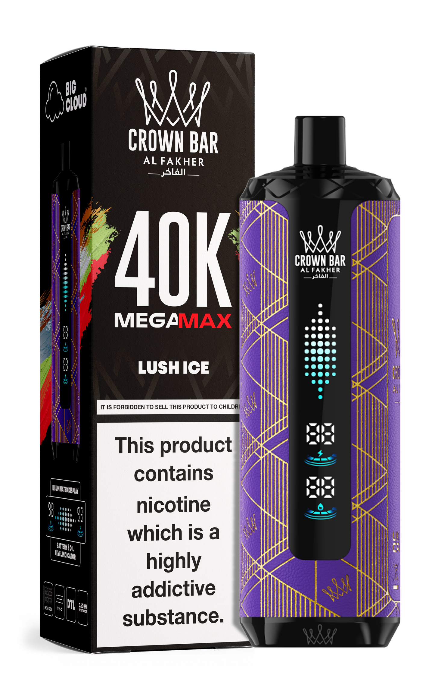 AL FAKHER MEGA MAX 40K CROWN BAR DISPOSABLE 6MG - Vapebeat